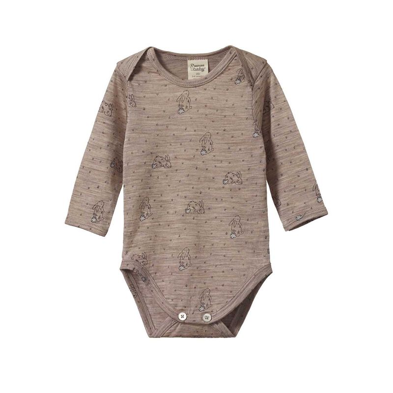 Nature Baby Merino Wool Long Sleeve Bodysuit image number 0